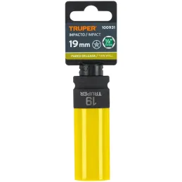 Dados 19mm E1/2 Impacto Tubulares Hexagonales Con Polipropileno Truper 100931 Truper-Dados 19mm E1/2 Impacto Tubulares Hexagonal