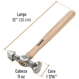 Martillos Planchadores 11oz Punta Cincel Mmadera30cm Truper 16870 Truper-Martillos Planchadores 11oz Punta Cincel Mmadera30cm Tr