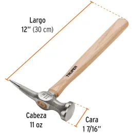 Martillos Planchadores 11oz Punta Larga Mmadera30cm Truper 16872 Truper-Martillos Planchadores 11oz Punta Larga Mmadera30cm Trup