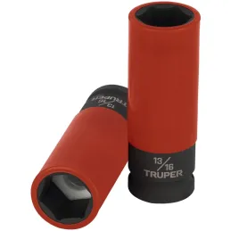 Dados 13/16" E1/2 Impacto Tubulares Hexagonales Con Polipropileno Truper 100928 Truper-Dados 13/16" E1/2 Impacto Tubulares Hexag