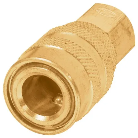 Conector Rapido Tipo F de Laton, Cuerda 1/4 NPT, CORUM 19029 Truper