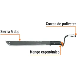 Machetes 18" UsoLigero Doble Filo ConfortGrip, Sierra y Machete Truper 15893 Truper-Machetes 18" UsoLigero Doble Filo ConfortGri