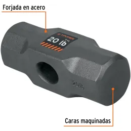 Cabezas de Comba Octagonal 20 Lb Ojillo Ovalado Truper 10596 Truper-Cabezas de Comba Octagonal 20 Lb Ojillo Ovalado Truper 10596