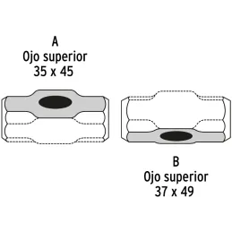 Cabezas de Comba Octagonal 12 Lb Ojillo Ovalado Truper 10593 Truper-Cabezas de Comba Octagonal 12 Lb Ojillo Ovalado Truper 10593