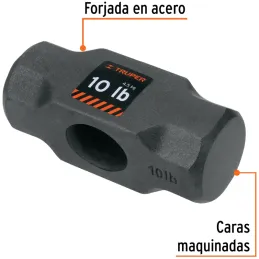 Cabezas de Comba Octagonal 10 Lb Ojillo Ovalado Truper 10589 Truper-Cabezas de Comba Octagonal 10 Lb Ojillo Ovalado Truper 10589