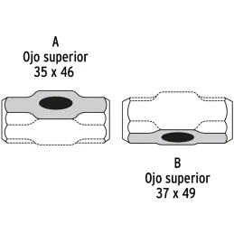 Cabezas de Comba Octagonal 6 Lb Ojillo Ovalado Truper 10584 Truper-Cabezas de Comba Octagonal 6 Lb Ojillo Ovalado Truper 10584 C
