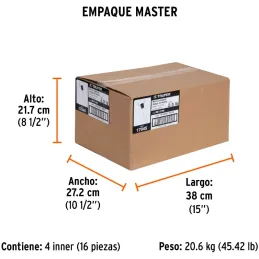 Comba Octagonal Cabeza 2.5 lb x12" Maquinada Termoplastico Truper 17045 Truper-Comba Octagonal Cabeza 2.5 lb x12" Maquinada Term