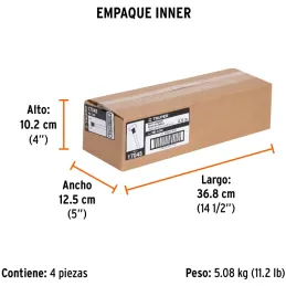 Comba Octagonal Cabeza 2.5 lb x12" Maquinada Termoplastico Truper 17045 Truper-Comba Octagonal Cabeza 2.5 lb x12" Maquinada Term