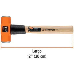 Comba Octagonal Cabeza 2 lb x12" Maquinada Termoplastico Truper 16506 Truper-Comba Octagonal Cabeza 2 lb x12" Maquinada Termopla