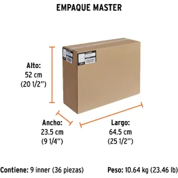 Bolsa con 100 anclas rectas para nivelación de azulejos Porcelanatos Niveladores Truper 100517 Truper-Bolsa con 100 anclas recta