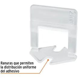 Bolsa con 100 anclas rectas para nivelación de azulejos Porcelanatos Niveladores Truper 100517 Truper-Bolsa con 100 anclas recta