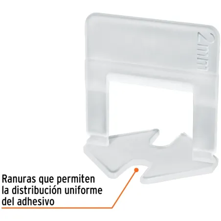 Bolsa con 100 anclas rectas para nivelación de azulejos Porcelanatos Niveladores Truper 100517 Truper-Bolsa con 100 anclas recta
