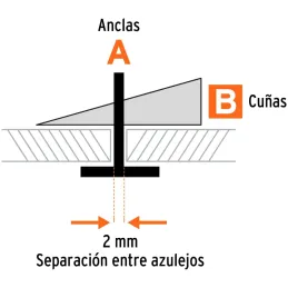 Sistema de nivelacion Niveladores para Azulejos Porcelanatos Pinza Anclas y Cuñas Truper 100515 Truper-Sistema de nivelacion Niv