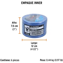 Cintas Masking Tape Azul 1/2" x50m para pintor Truper 12620 Truper-Cintas Masking Tape Azul 1/2" x50m para pintor Truper 12620 C
