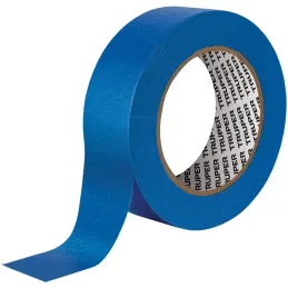 Cintas Masking Tape Azul 1-1/2" x50m para pintor Truper 12623 Truper-Cintas Masking Tape Azul 1-1/2" x50m para pintor Truper 126