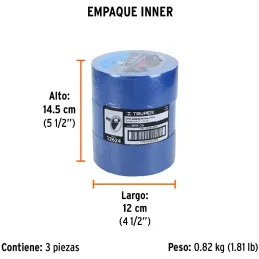 Cintas Masking Tape Azul 2" x50m para pintor Truper 12624 Truper-Cintas Masking Tape Azul 2" x50m para pintor Truper 12624 Cinta