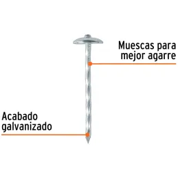 Clavos Calamina Calibre 9 x63mm Galvanizado Caja25kg Truper 103395 Truper-Clavos Calamina Calibre 9 x63mm Galvanizado Caja25kg T
