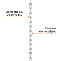 Cadenas 5mm x100m Galvanizadas Saco50kg Truper 103442 Truper-Cadenas 5mm x100m Galvanizadas Saco50kg Truper 103442 Fabricada en 