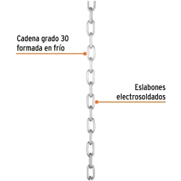 Cadenas 4mm x156m Galvanizadas Saco50kg Truper 103441 Truper-Cadenas 4mm x156m Galvanizadas Saco50kg Truper 103441 Fabricada en 