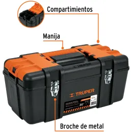 Cajas para Herramientas 20" 50x27x23cm Industrial Truper 102435 Truper-Cajas para Herramientas 20" 50x27x23cm Industrial Truper 