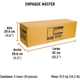 Rueda Imponchable 10" Para Carreta de Carga 16188 Truper 45911 Hermex-Rueda Imponchable 10" Para Carreta de Carga 16188 Truper 4
