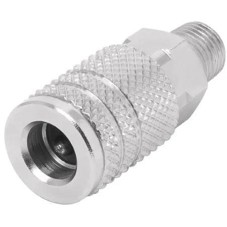  Acople rapido de acero Cromado Macho, Cuerda 1/4 NPT, COPLE-MA-1/4P 27029 Pretul 6.101695 Acople rapido de acero Cromado Macho,