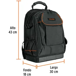 Mochila PortaHerramientas 43x30x18cm 57 Compartimientos Truper 101375 Truper-Mochila PortaHerramientas 43x30x18cm 57 Compartimie