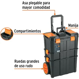 Cajas para Herramientas 19" x25" 53L CRuedas 3en1 Desmontable Truper 102644 Truper-Cajas para Herramientas 19" x25" 53L CRuedas 