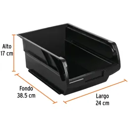 Gavetas Bandejas Apilables N4.5 38.5x24x17cm Polipropileno Truper 102438 Truper-Gavetas Bandejas Apilables N4.5 38.5x24x17cm Pol