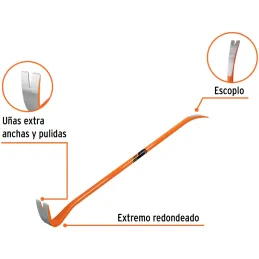 Pata de Cabra 7/8" x105cm 3.8kg Truper 102672 Truper-Pata de Cabra 7/8" x105cm 3.8kg Truper 102672 Fabricada en acero con doble 