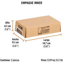 Fresas Cola de Pato 5/16" x10mm Truper 102717 Truper-Fresas Cola de Pato 5/16" x10mm Truper 102717 Cuerpo de acero al cromo y cu