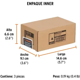 Fresas Corte V 1-1/8" x20mm Truper 102719 Truper-Fresas Corte V 1-1/8" x20mm Truper 102719 Cuerpo de acero al cromo y cuchilla d