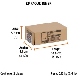 Fresas Rebajadora 7/8" x13mm cRodaje Truper 102724 Truper-Fresas Rebajadora 7/8" x13mm cRodaje Truper 102724 Cuerpo de acero al 