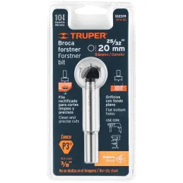 Brocas Madera Forstner 20mm x95mm Acarbono Truper 102319 Truper-Brocas Madera Forstner 20mm x95mm Acarbono Truper 102319 Fabrica