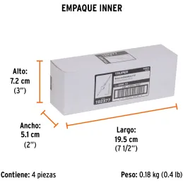 Brocas Avellanadoras 5mm x61mm para Madera Truper 102377 Truper-Brocas Avellanadoras 5mm x61mm para Madera Truper 102377 Fabrica