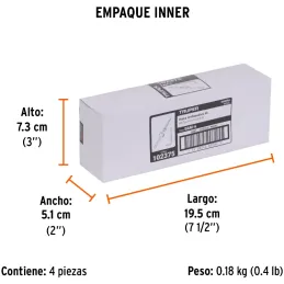 Brocas Avellanadoras 3.5mm x40mm para Madera Truper 102375 Truper-Brocas Avellanadoras 3.5mm x40mm para Madera Truper 102375 Fab