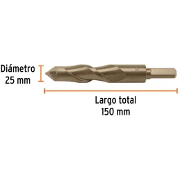 Brocas Concreto 25mm x150mm ZP3 Ctungsteno Truper 102359 Truper-Brocas Concreto 25mm x150mm ZP3 Ctungsteno Truper 102359 Cuerpo 