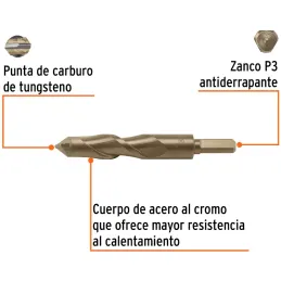 Brocas Concreto 25mm x150mm ZP3 Ctungsteno Truper 102359 Truper-Brocas Concreto 25mm x150mm ZP3 Ctungsteno Truper 102359 Cuerpo 
