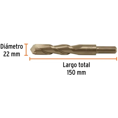 Brocas Concreto 22mm x150mm ZP3 Ctungsteno Truper 102357 Truper-Brocas Concreto 22mm x150mm ZP3 Ctungsteno Truper 102357 Cuerpo 