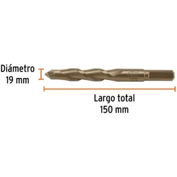 Brocas Concreto 19mm x150mm ZP3 Ctungsteno Truper 102355 Truper-Brocas Concreto 19mm x150mm ZP3 Ctungsteno Truper 102355 Cuerpo 