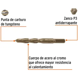 Brocas Concreto 19mm x150mm ZP3 Ctungsteno Truper 102355 Truper-Brocas Concreto 19mm x150mm ZP3 Ctungsteno Truper 102355 Cuerpo 