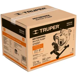 Motobombas 1" 1.3HP 110L Motor Gasolina 36cc 4T 25m Truper 102432 Truper-Motobombas 1" 1.3HP 110L Motor Gasolina 36cc 4T 25m Tru