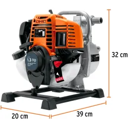 Motobombas 1" 1.3HP 110L Motor Gasolina 36cc 4T 25m Truper 102432 Truper-Motobombas 1" 1.3HP 110L Motor Gasolina 36cc 4T 25m Tru