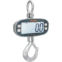 Balanzas Digital Colgante 500kg Recargable AutoApagado Truper 102543 Truper-Balanzas Digital Colgante 500kg Recargable AutoApaga