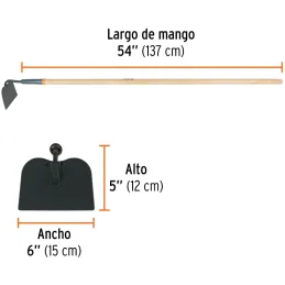 Azadon Jardinero Clasic con Collar Mango 54" Truper 10553 Truper-Azadon Jardinero Clasic con Collar Mango 54" Truper 10553 Ideal