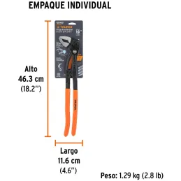 Alicates Pico Loro 16" Europeo Acarbono MangoPVC Truper 102485 Truper-Alicates Pico Loro 16" Europeo Acarbono MangoPVC Truper 10