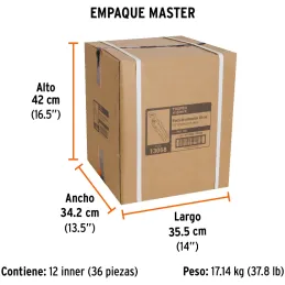 Alicates Picoloro 10" Aislado 1000V ConfortGrip 5Ajustes Truper 13068 Truper-Alicates Picoloro 10" Aislado 1000V ConfortGrip 5Aj