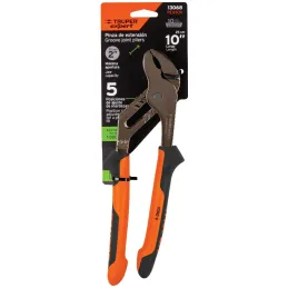 Alicates Picoloro 10" Aislado 1000V ConfortGrip 5Ajustes Truper 13068 Truper-Alicates Picoloro 10" Aislado 1000V ConfortGrip 5Aj
