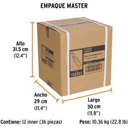 Alicates Picoloro 8" Aislado 1000V ConfortGrip 5Ajustes Truper 102393 Truper-Alicates Picoloro 8" Aislado 1000V ConfortGrip 5Aju