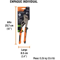 Alicates Picoloro 8" Aislado 1000V ConfortGrip 5Ajustes Truper 102393 Truper-Alicates Picoloro 8" Aislado 1000V ConfortGrip 5Aju
